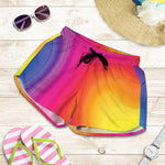 Rainbow Flow Print Women's Shorts
