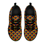 Rainbow Gay Pride Pattern Print Black Sneakers