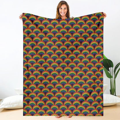 Rainbow Gay Pride Pattern Print Blanket