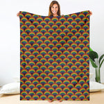 Rainbow Gay Pride Pattern Print Blanket