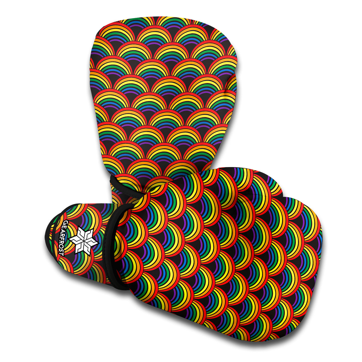 Rainbow Gay Pride Pattern Print Boxing Gloves