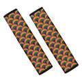 Rainbow Gay Pride Pattern Print Car Seat Belt Covers