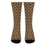 Rainbow Gay Pride Pattern Print Crew Socks