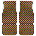 Rainbow Gay Pride Pattern Print Front and Back Car Floor Mats
