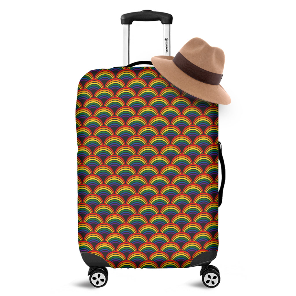 Rainbow Gay Pride Pattern Print Luggage Cover