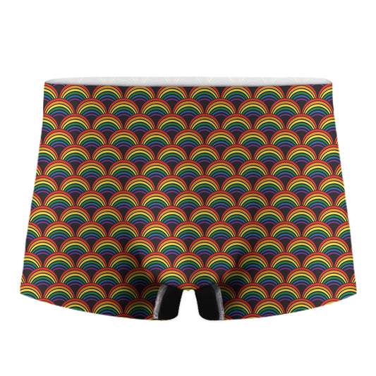 Rainbow Gay Pride Pattern Print Men's Boxer Briefs