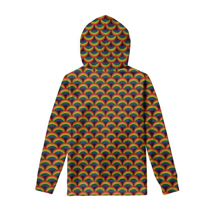 Rainbow Gay Pride Pattern Print Pullover Hoodie