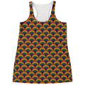 Rainbow Gay Pride Pattern Print Women's Racerback Tank Top