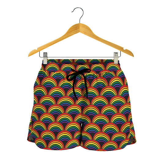 Rainbow Gay Pride Pattern Print Women's Shorts