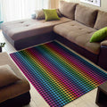 Rainbow Gay Pride Zigzag Pattern Print Floor Mat