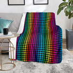 Rainbow Gay Pride Zigzag Pattern Print Blanket