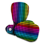 Rainbow Gay Pride Zigzag Pattern Print Boxing Gloves
