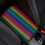 Rainbow Gay Pride Zigzag Pattern Print Car Center Console Cover
