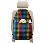 Rainbow Gay Pride Zigzag Pattern Print Car Seat Organizers