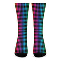 Rainbow Gay Pride Zigzag Pattern Print Crew Socks