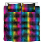 Rainbow Gay Pride Zigzag Pattern Print Duvet Cover Bedding Set