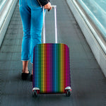 Rainbow Gay Pride Zigzag Pattern Print Luggage Cover