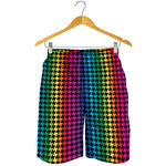Rainbow Gay Pride Zigzag Pattern Print Men's Shorts