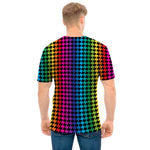 Rainbow Gay Pride Zigzag Pattern Print Men's T-Shirt