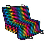 Rainbow Gay Pride Zigzag Pattern Print Pet Car Back Seat Cover