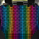 Rainbow Gay Pride Zigzag Pattern Print Pet Car Back Seat Cover