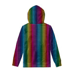 Rainbow Gay Pride Zigzag Pattern Print Pullover Hoodie