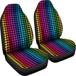 Rainbow Gay Pride Zigzag Pattern Print Universal Fit Car Seat Covers