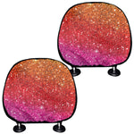 Rainbow Glitter Artwork Print (NOT Real Glitter) Car Headrest Covers