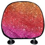 Rainbow Glitter Artwork Print (NOT Real Glitter) Car Headrest Covers