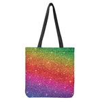 Rainbow Glitter Artwork Print (NOT Real Glitter) Tote Bag