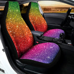 Rainbow Glitter Artwork Print (NOT Real Glitter) Universal Fit Car Seat Covers