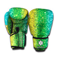 Rainbow (NOT Real) Glitter Print Boxing Gloves