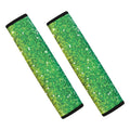 Rainbow (NOT Real) Glitter Print Car Seat Belt Covers