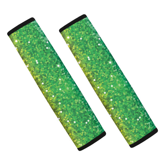 Rainbow Glitter Print Car Seat Belt Covers