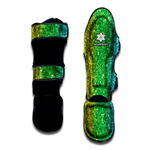 Rainbow Glitter Print Muay Thai Shin Guard