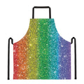 Rainbow (NOT Real) Glitter Print Apron