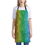 Rainbow Glitter Print (NOT Real Glitter) Apron