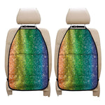 Rainbow Glitter Print (NOT Real Glitter) Car Seat Organizers