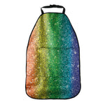 Rainbow Glitter Print (NOT Real Glitter) Car Seat Organizers