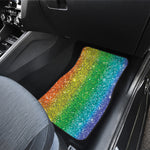 Rainbow Glitter Print (NOT Real Glitter) Front Car Floor Mats