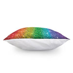 Rainbow Glitter Print (NOT Real Glitter) Pillow Cover