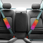 Rainbow Glitter Texture Print Car Seat Belt Covers