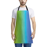 Rainbow Gradient Print Apron