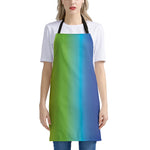 Rainbow Gradient Print Apron