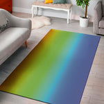 Rainbow Gradient Print Area Rug