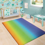 Rainbow Gradient Print Area Rug
