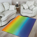 Rainbow Gradient Print Area Rug