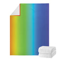 Rainbow Gradient Print Blanket