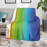 Rainbow Gradient Print Blanket