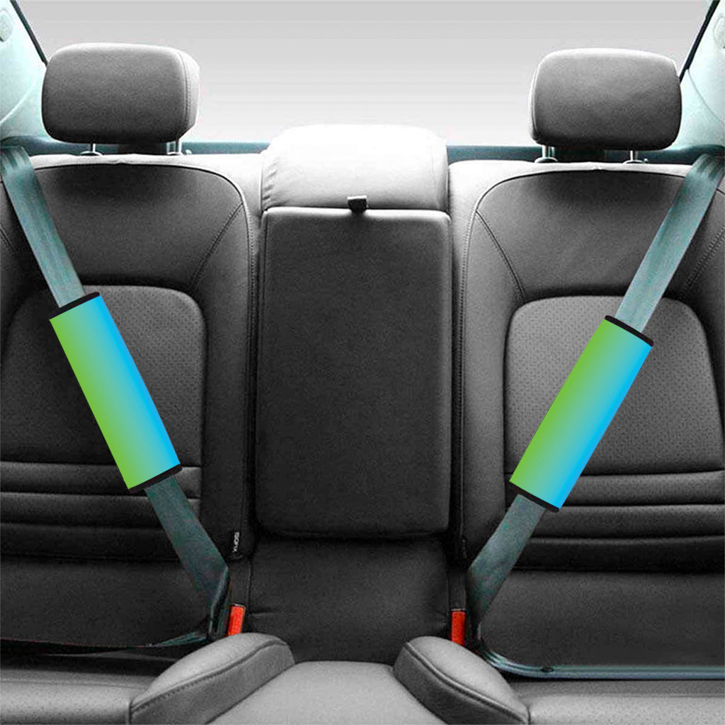 Rainbow Gradient Print Car Seat Belt Covers